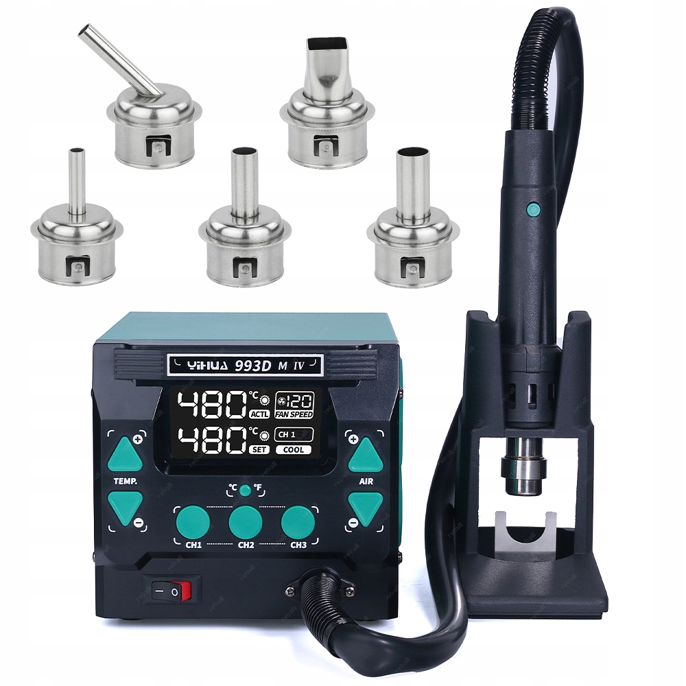 

Stacja Lutownicza Hot Air Spawarka Yihua 993DM-IV