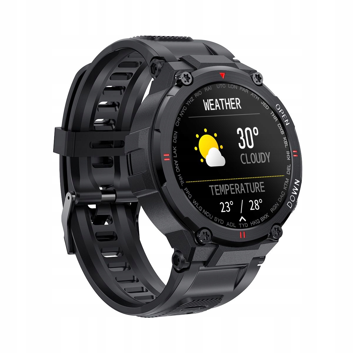 SMARTWATCH MĘSKI ROZMOWY TĘTNO SMS FB PULS 400 mAh Model GW430-1
