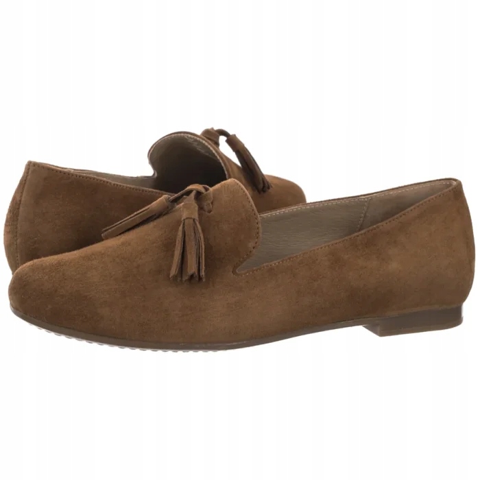 Dámské kožené boty Ryłko R1S07___ _6TU Hnědé