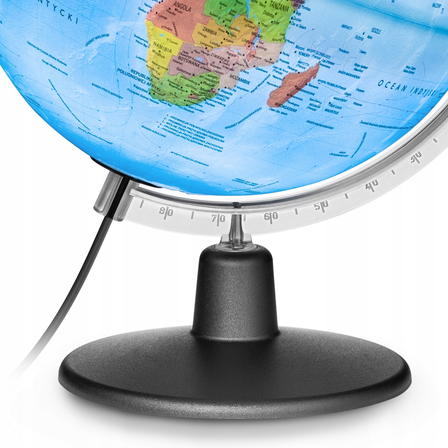 Globus PODŚWIETLANY 30 cm LED PLASTYCZNY 3w1 polityczny + fizyczny + 3D Płeć chłopcy dziewczynki