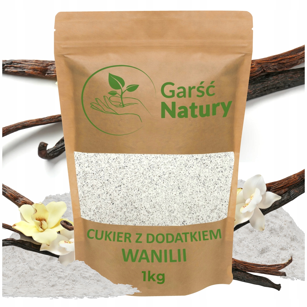 Cukier Waniliowy Prawdziwy Z Dodatkiem Wanilii 1000 g Naturalny Polski 1 kg