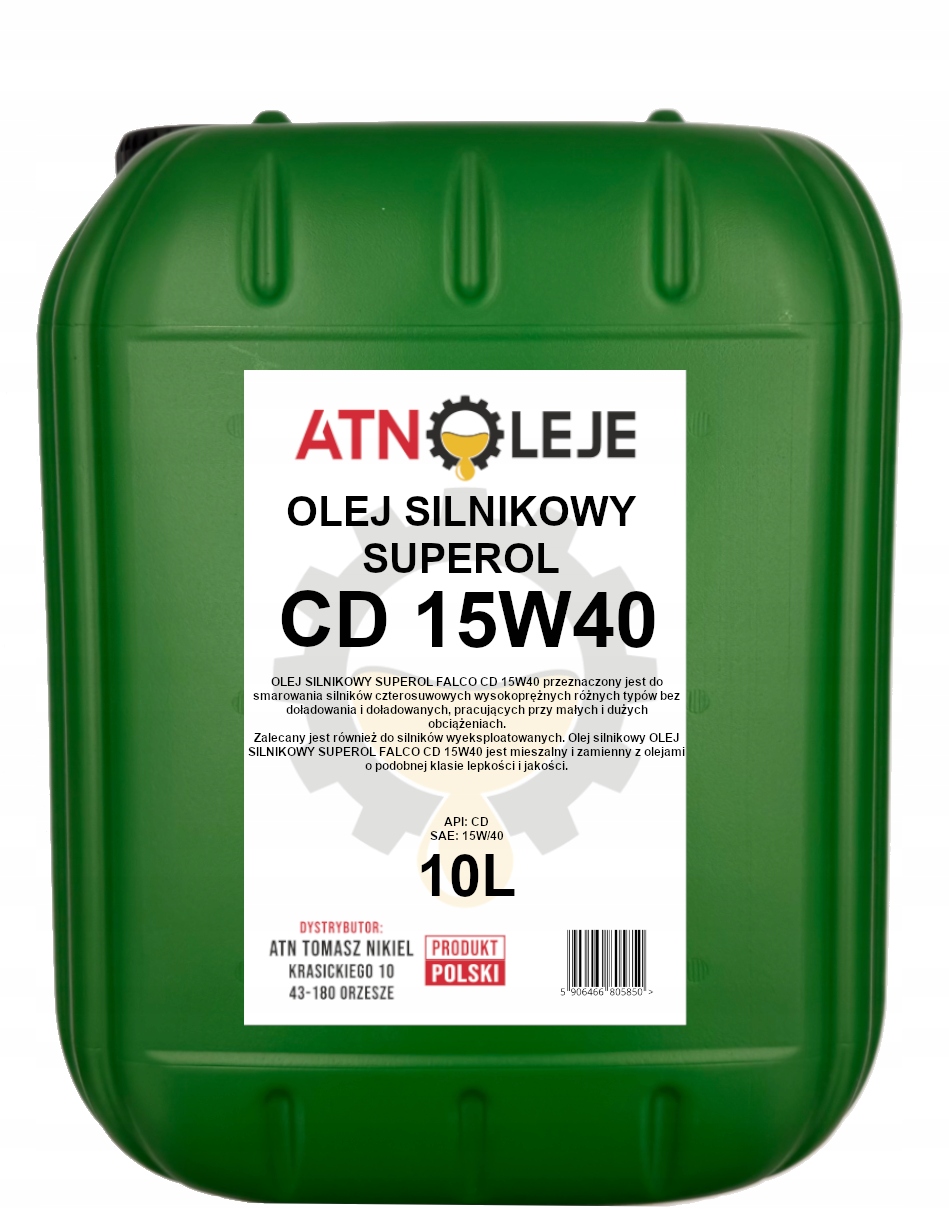 Olej Silnikowy Superol CD 15W40 10L