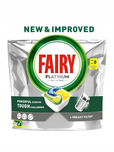 2x Fairy Platinum All In One Lemon Kapsle do myčky nádobí 28 Kusů