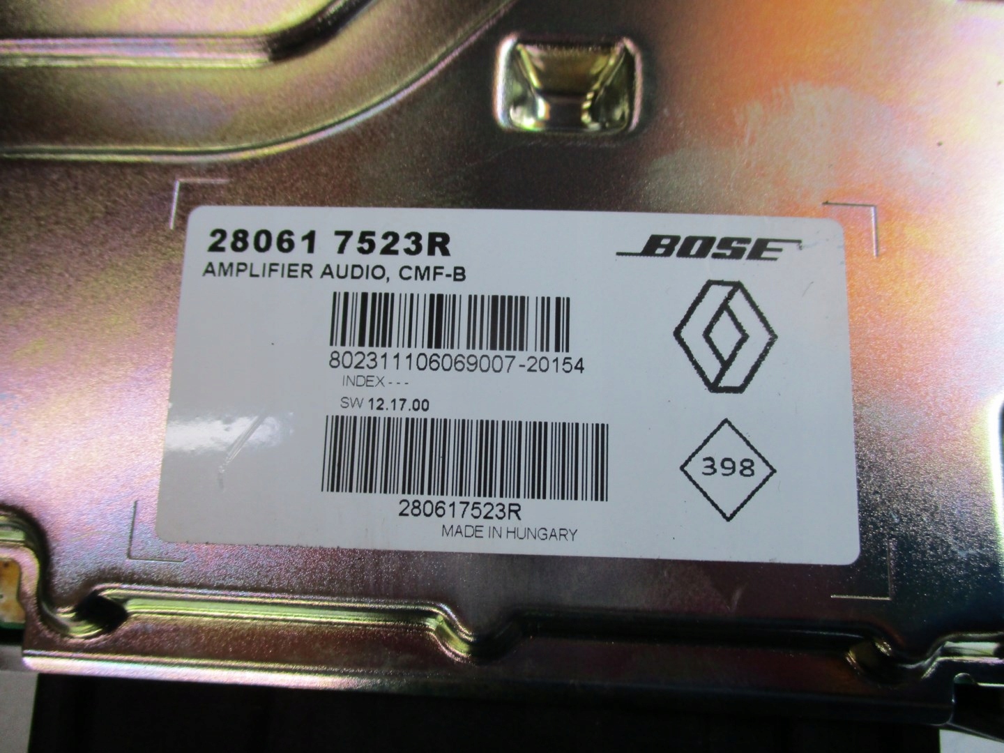 module amplifier RENAULT 280617523R