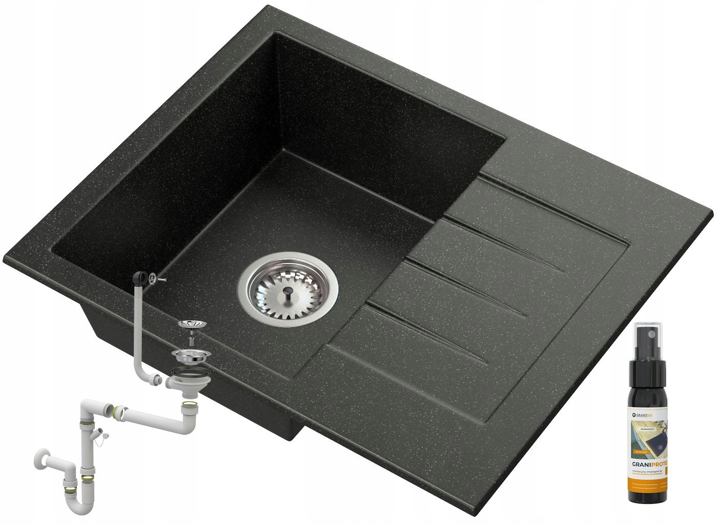 

Milano Zlewozmywak Granitowy Zlew Kuchenny +syfon