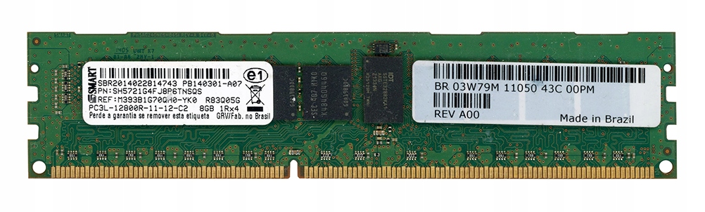 Dell 03W79M DDR3 8GB 1600MHz Ecc M393B1G70QH0-YK0