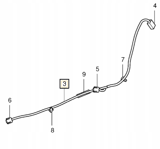 Volvo C70 II kabel subwooferu Oe