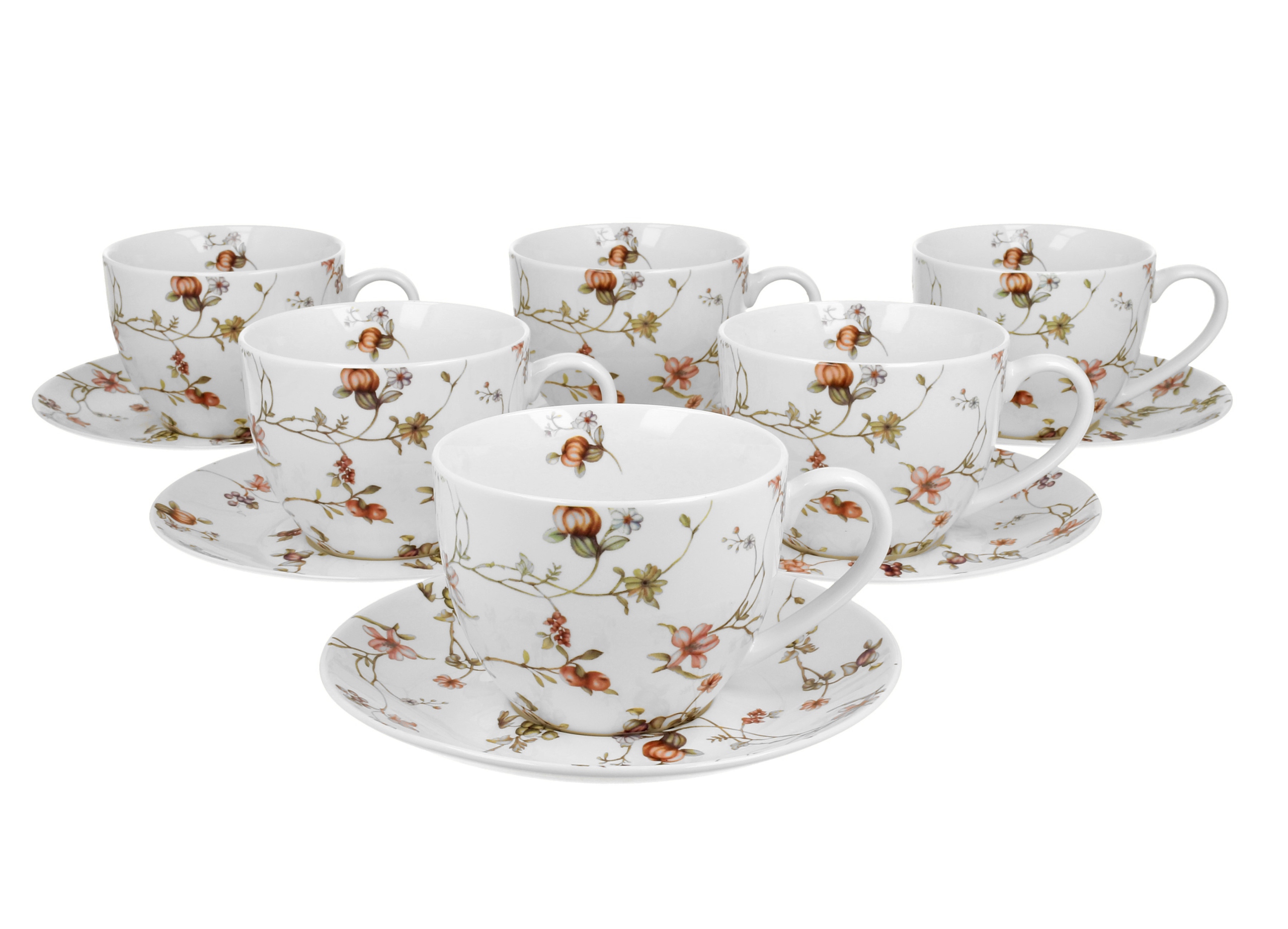 

Filiżanki ze spodkami 280 ml komplet 6 szt Safa