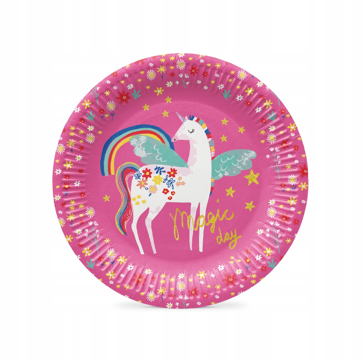 Talerzyki papierowe Fairy Unicorn, 23cm, 8szt., PAW