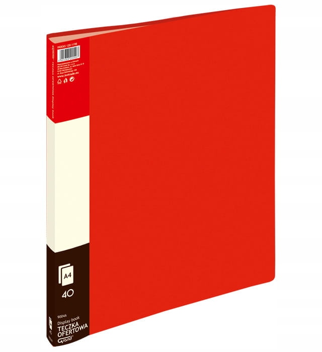

Teczka Ofertowa A4 Grand 40 Koszulek Czerwona