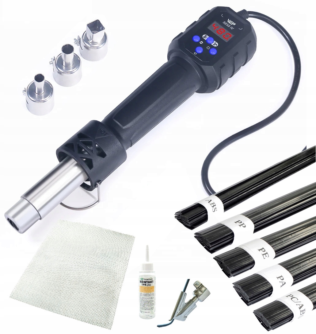 Spawarka do plastiku WEP 8858-IV +DYSZE SPOIWO