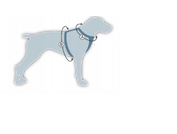 Шлейка для собак крепкого типа GUARD без пуговиц. S цвет оттенки синего