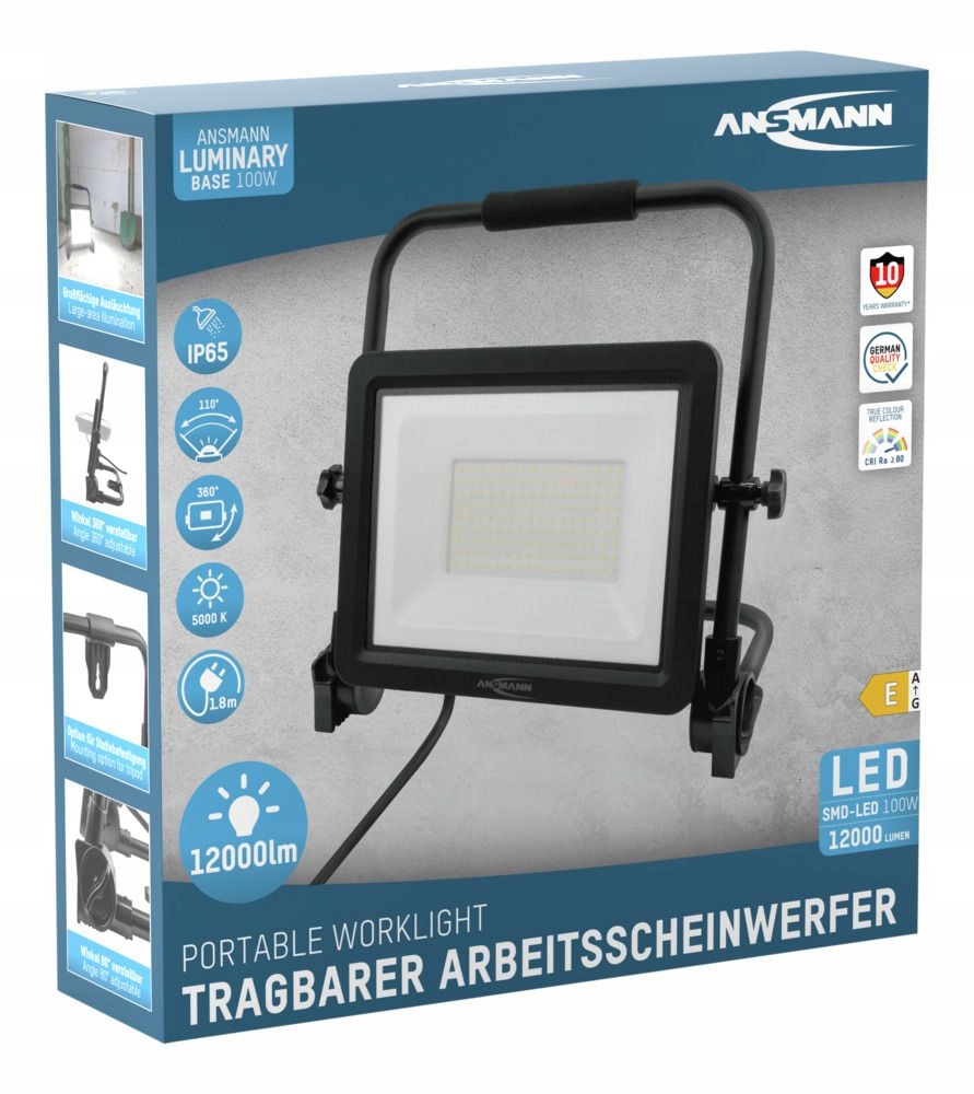 Pracovný reflektor Ansmann FL100WAC 12000lm 230V
