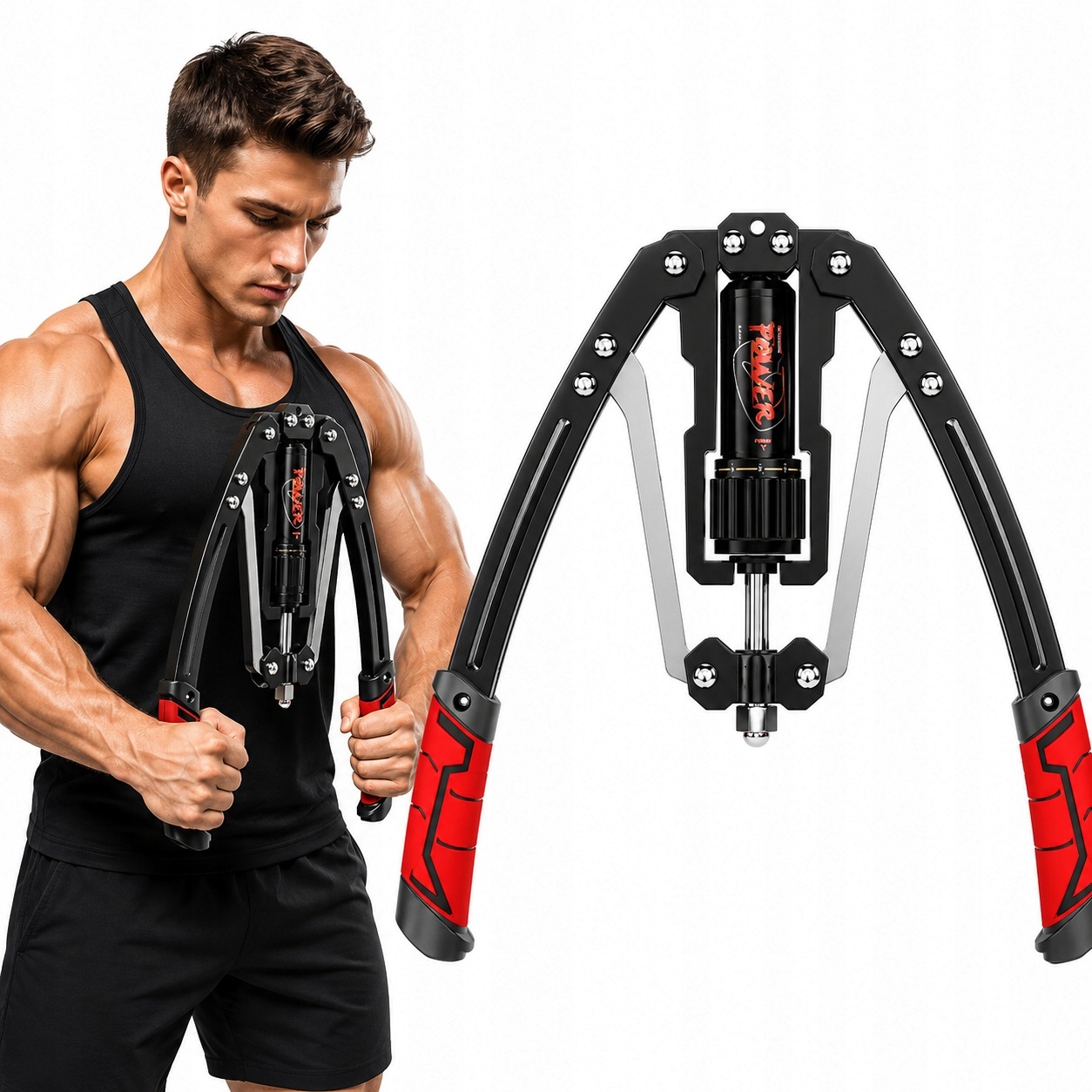 Ściskacz Do Rąk Ramion Regulacja 10-200KG Expander Twister Arm Exerciser