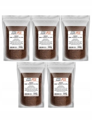 Levně Kakao 5kg Přírodní v prášku Alkalizované vysoká kvalita Premium Kol-Pol