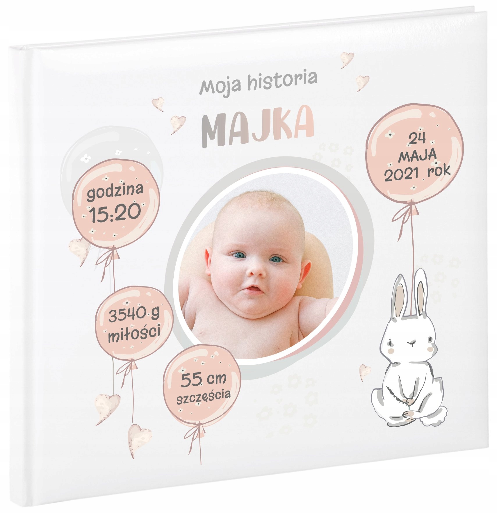 

Album dziecka Moja historia książka Nadruk zdjęcia