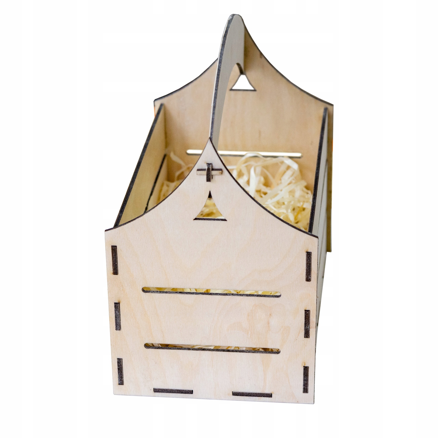 KOSZ KOSZYCZEK WIELKANOCNY DREWNIANY NA ŚWIĘCONKĘ NA ŚWIĘTA + GRATIS Marka inna