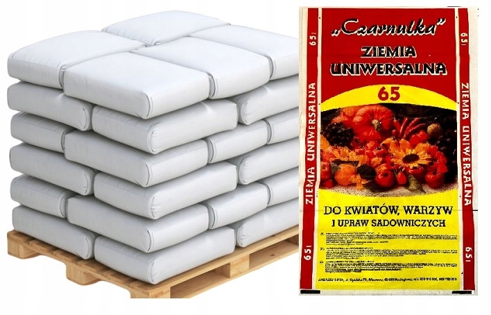 

Ziemia Uniwersalna 25 sztuk x 65l Nawóz Paleta