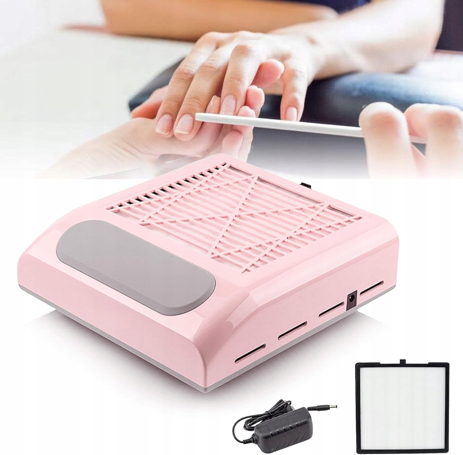 Odsávačka Prachu Na Nehty 2 Úrovně Výkonu Regulace Silné Sání