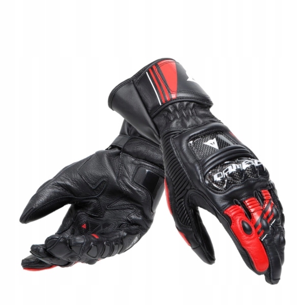 Motocyklové Športové Kožené Rukavice Dainese Druid 4 Black/red veľ XL