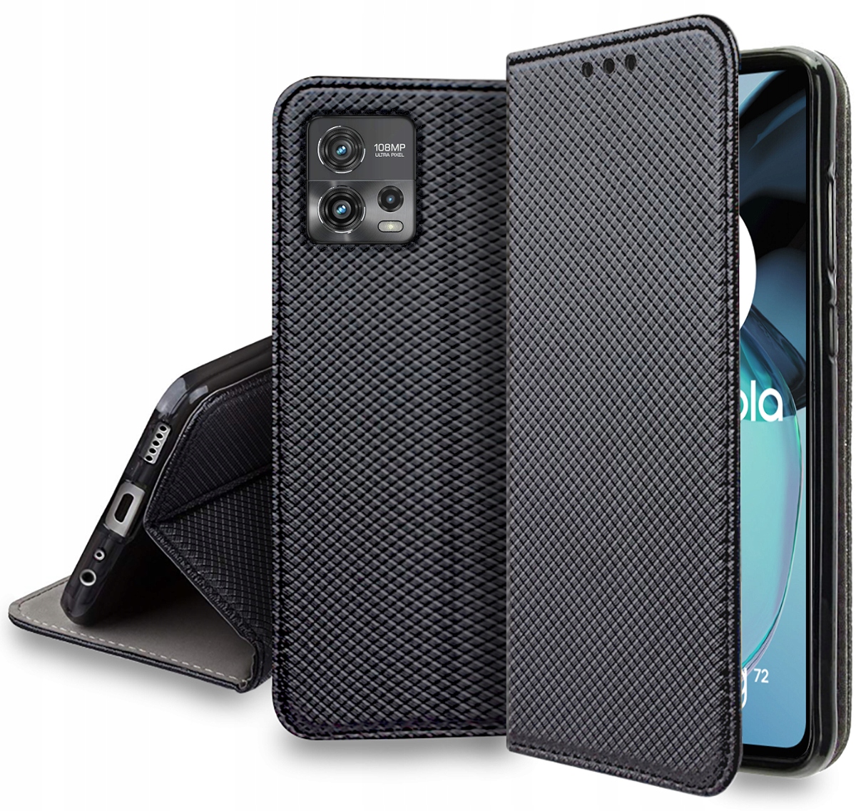 

Etui do Motorola Moto G72 Smart Magnet Szkło