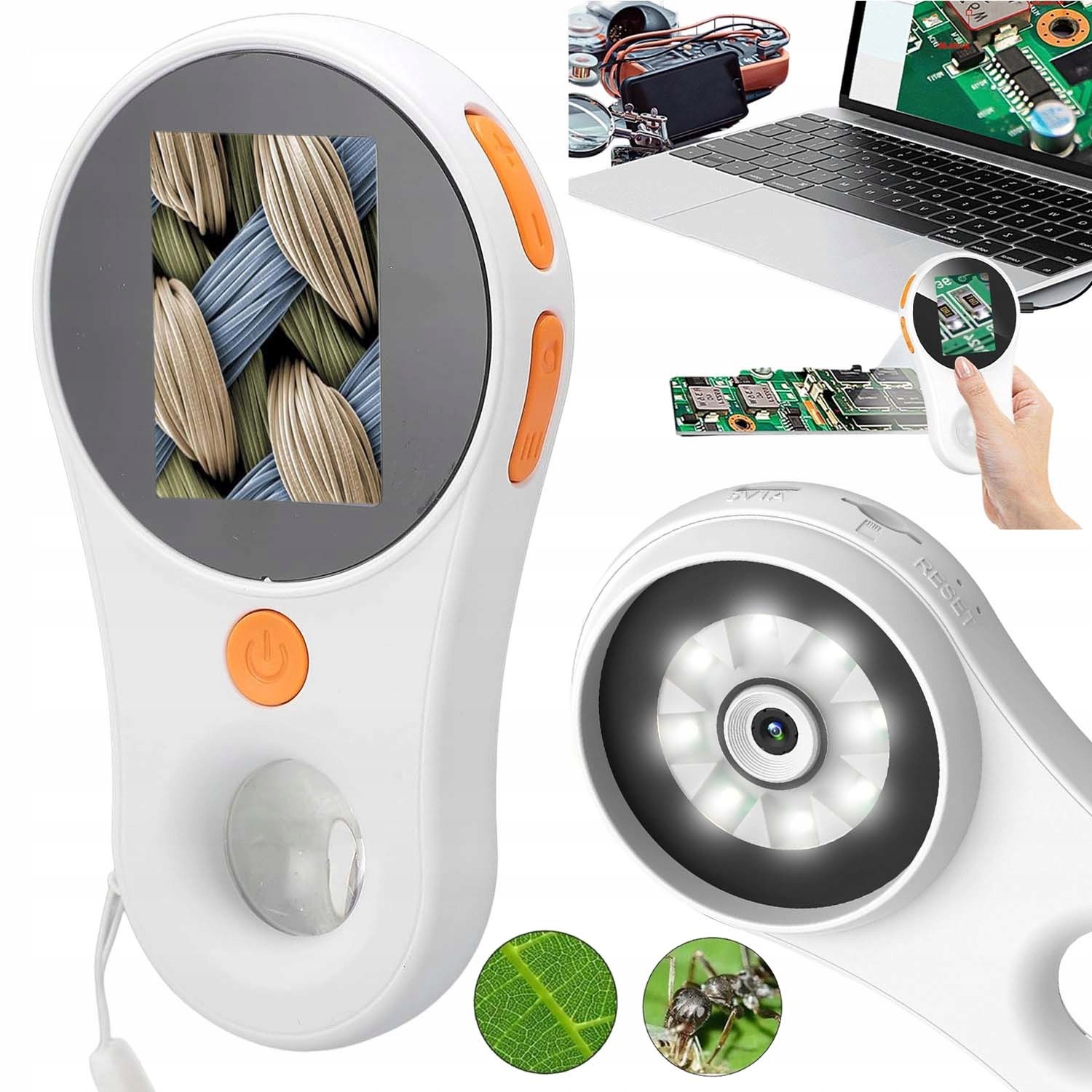 Mini Digitální Mikroskop Pro Děti, Vědecké Hračky 500X S Led, Vzdělávací