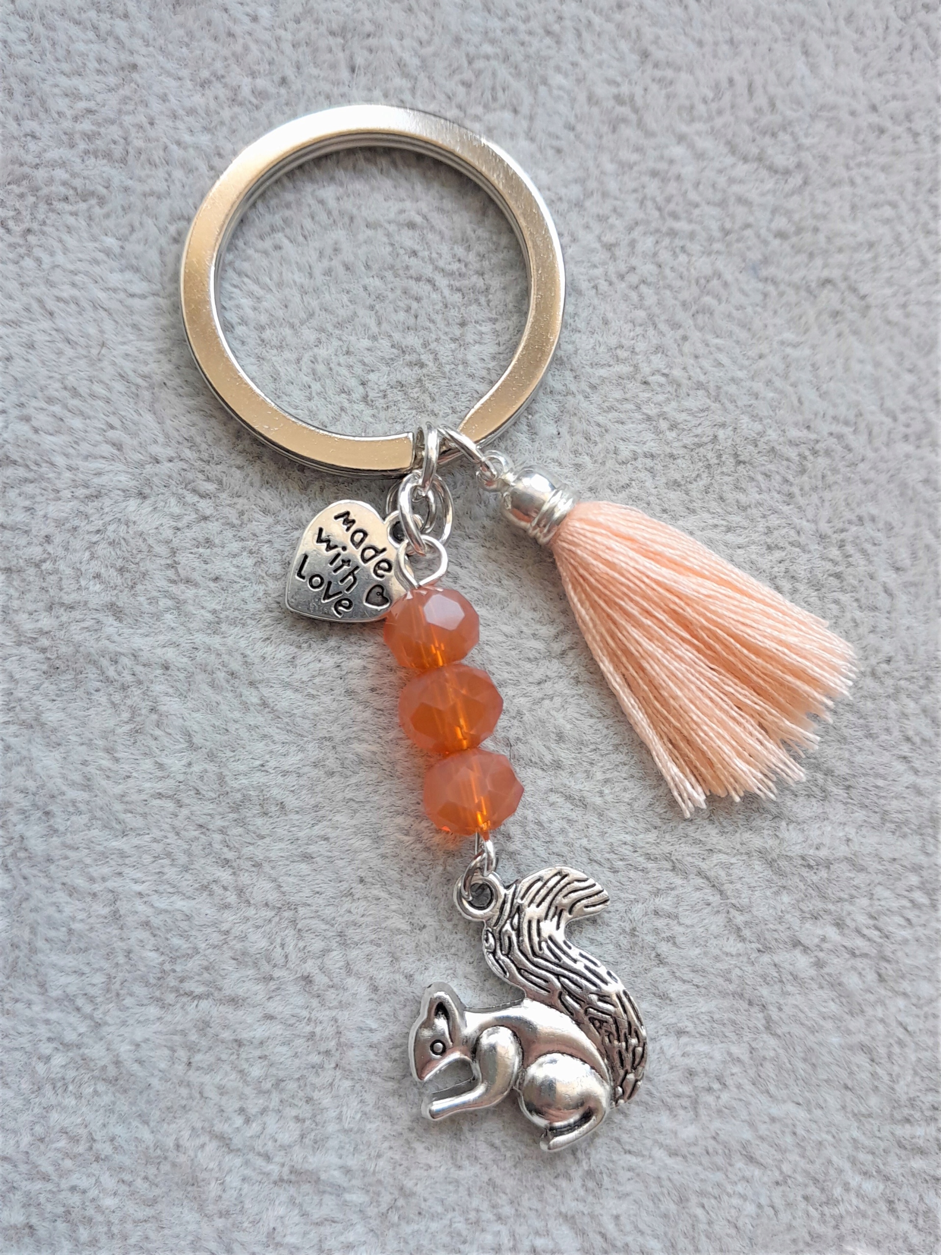 BRELOK BRELOCZEK RUDA WIEWIÓRKA SERCE CHWOST Marka Inny