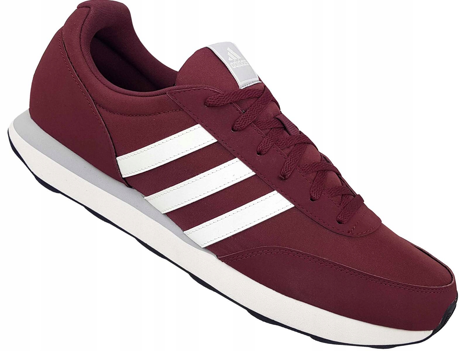 Adidas Run 60S 3.0 ID1858 Racer Buty Męskie Sportowe Lekkie Bordowe
