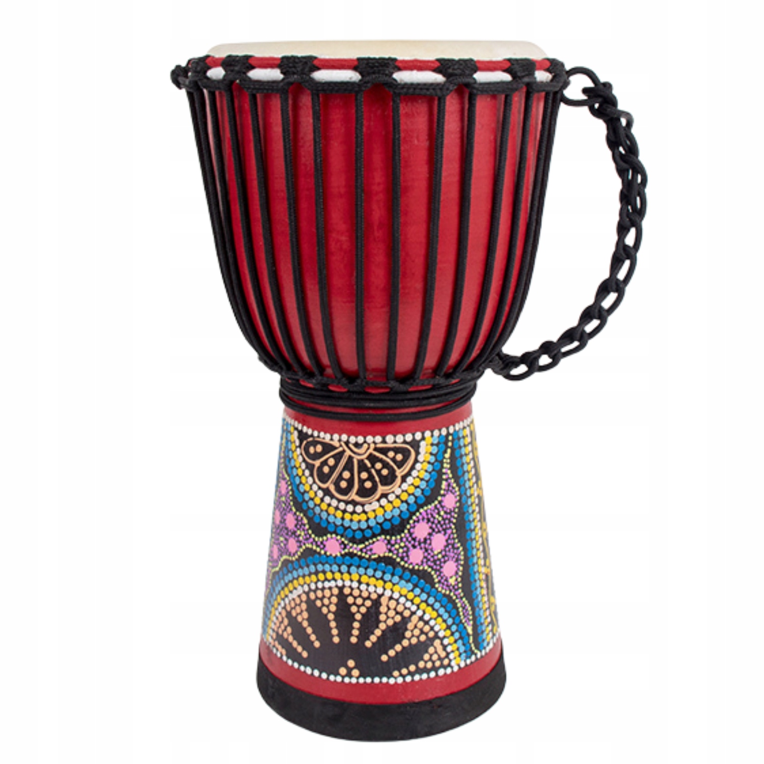Djembe bębenek afrykański 40 cm 8” malowany drewniany handmade bęben kazoo EAN (GTIN) 5906583300375