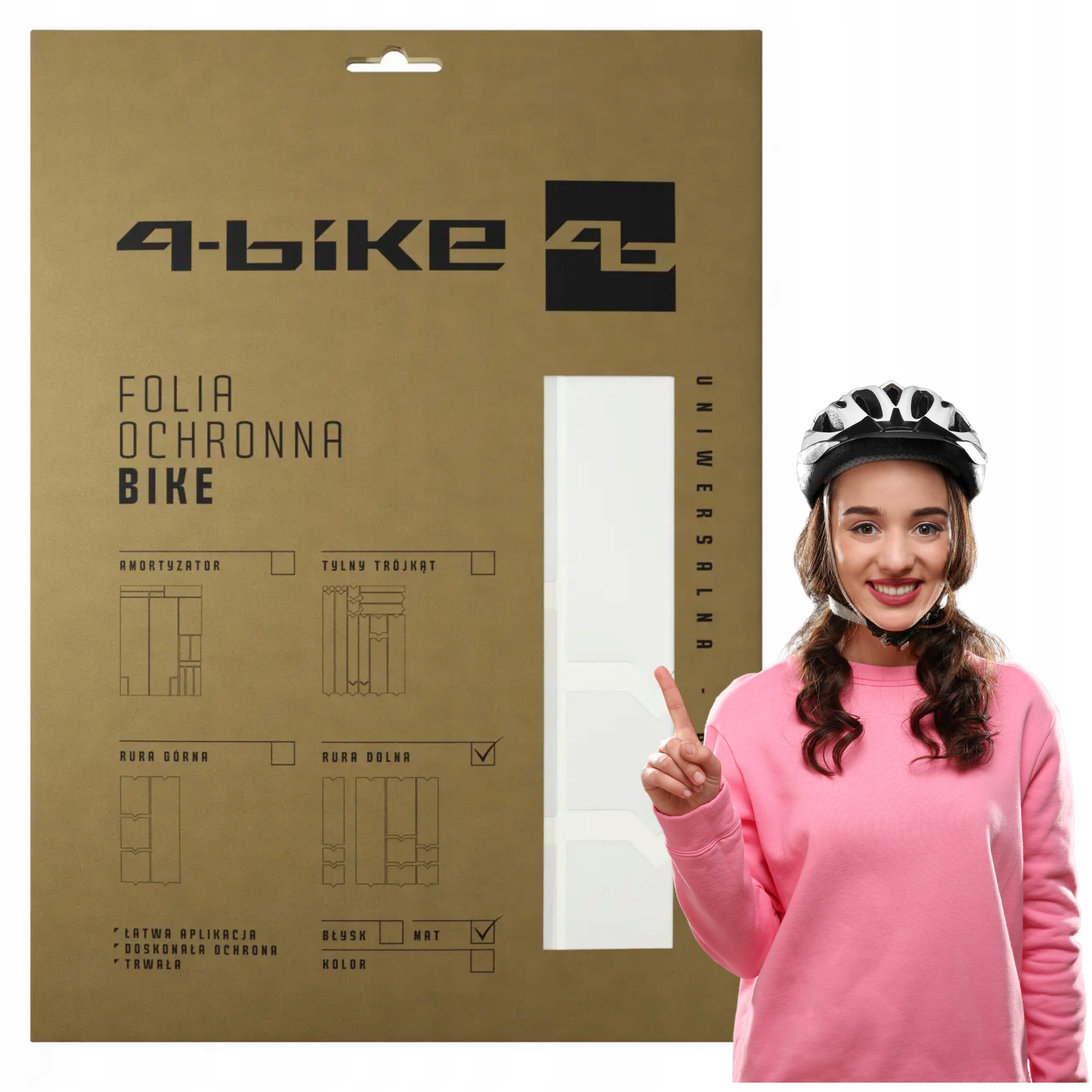 Ochranná Fólie na páteřní stranu cyklistické podložky Trubka