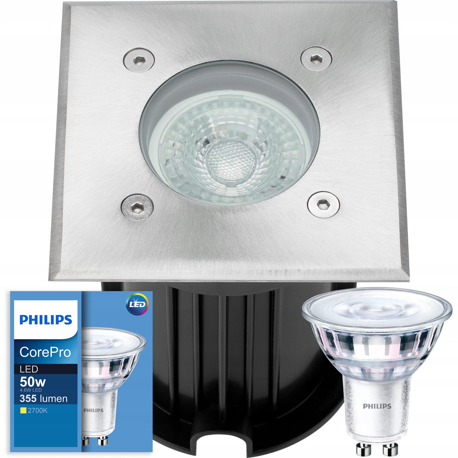 

Zestaw Oprawa Led Najazdowa GU10 4,6W Philips