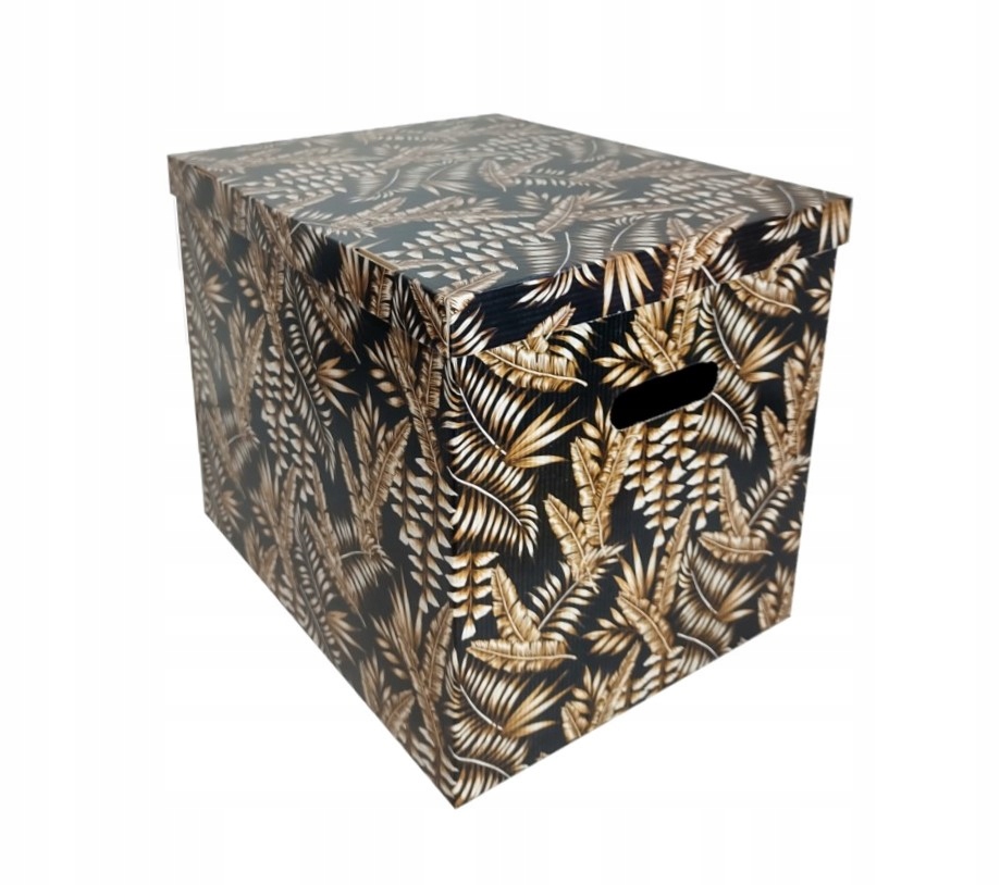 

Pudełko Kartonowe Dekoracyjne Ozdobne liście M