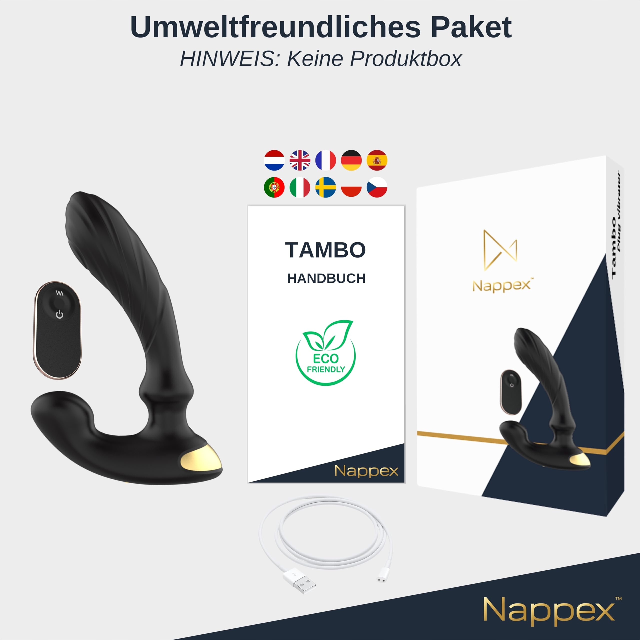 NAPPEX Tambo Wibrator Dla Mężczyzn Do Stymulacji Prostaty i Krocza — miniatura 9