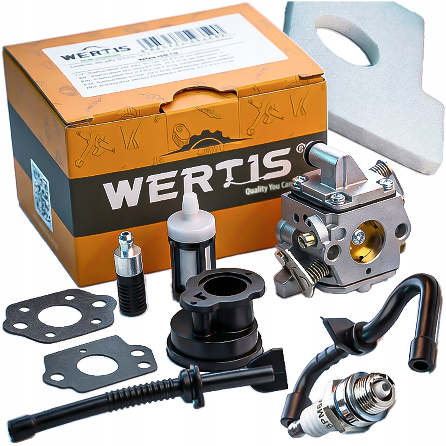 GAŹNIK DO PIŁY STIHL MS180 017 018 MS170 typ ZAMA - ZESTAW FILTRY ŚWIECA