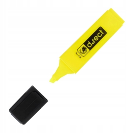 ZAKREŚLACZ NEONOWY FLUO ŻÓŁTY 1 SZTUKA 1128 D.RECT