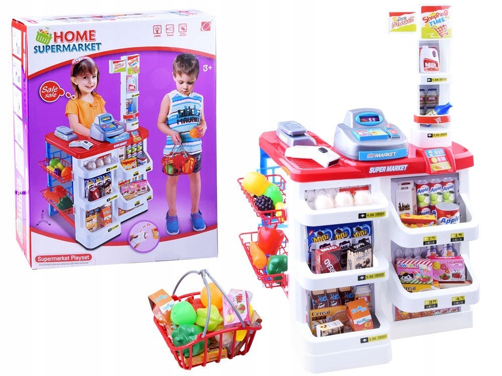 Kasa Supermarket koszyk Sklep ze skanerem ZA2681