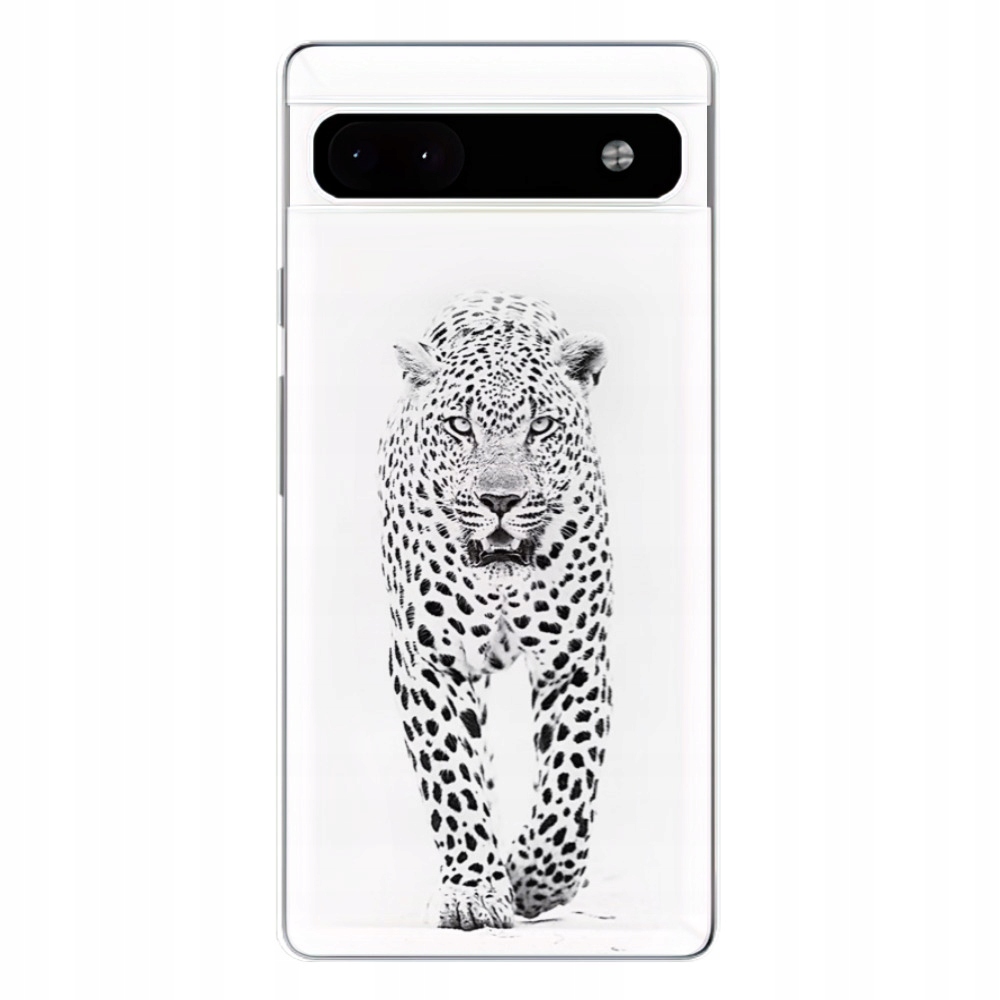 Silikonowe etui iSaprio White Jaguar do Google Pixel 6a 5G