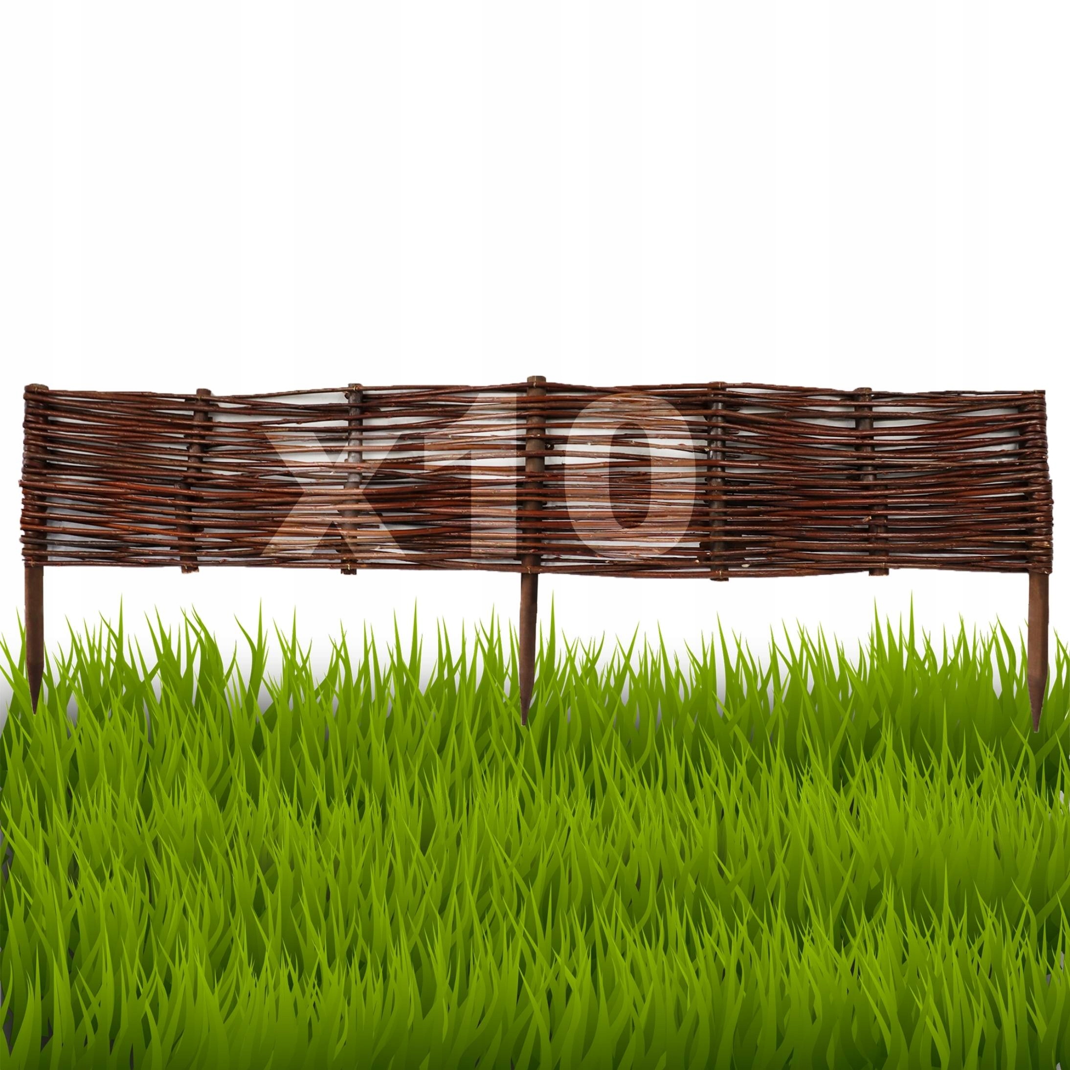 10 kusů Palisáda, plot trávníkový lem 10/100 cm Výrobce