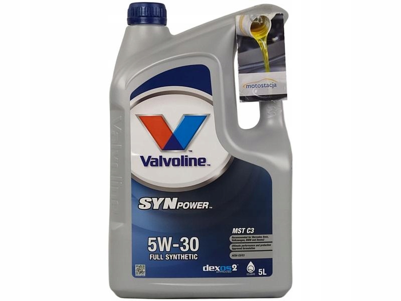 VALVOLINE SYNPOWER MST C3 5W30 SN/CF DEXOS2 7L Przeznaczenie Samochody osobowe