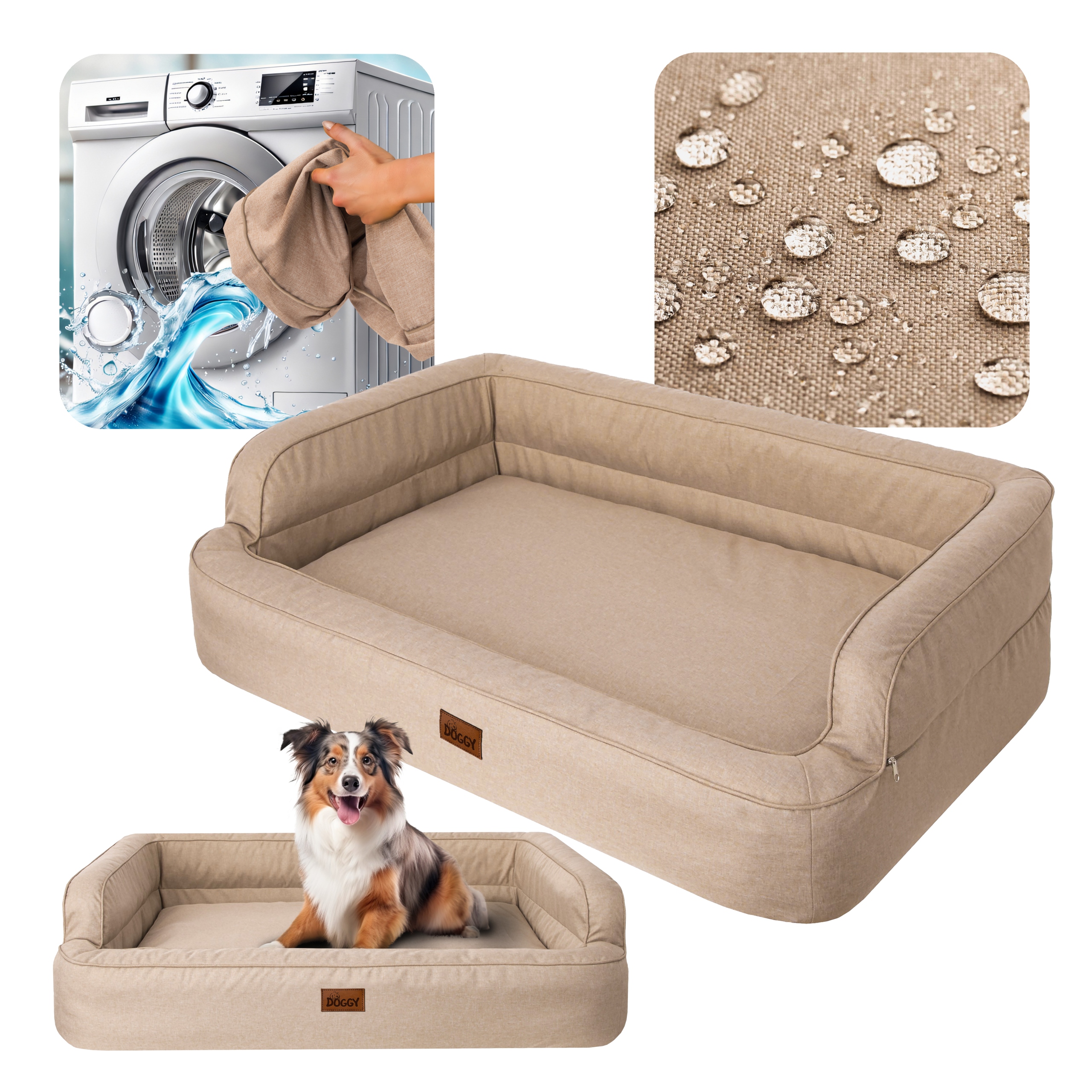 Levně Pelíšek pro psa gauč, potah pro psa voděodolná XXL 117x79 cm