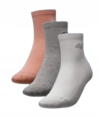 3PAK skarpety skarpetki kolorowe 4F *32-34 U