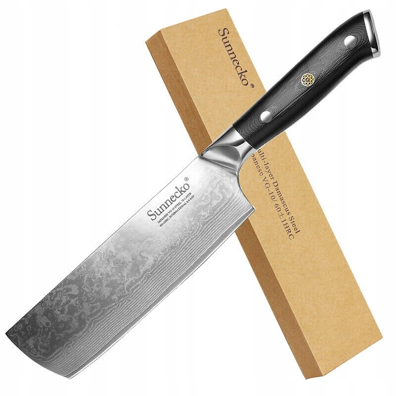 Nôž Nakiri Sunnecko z Damastu Damast VG10 Japan
