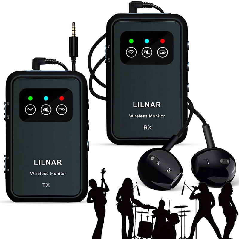 Bezdrátový in-ear monitorovací systém Lekato MS-1 Iem System