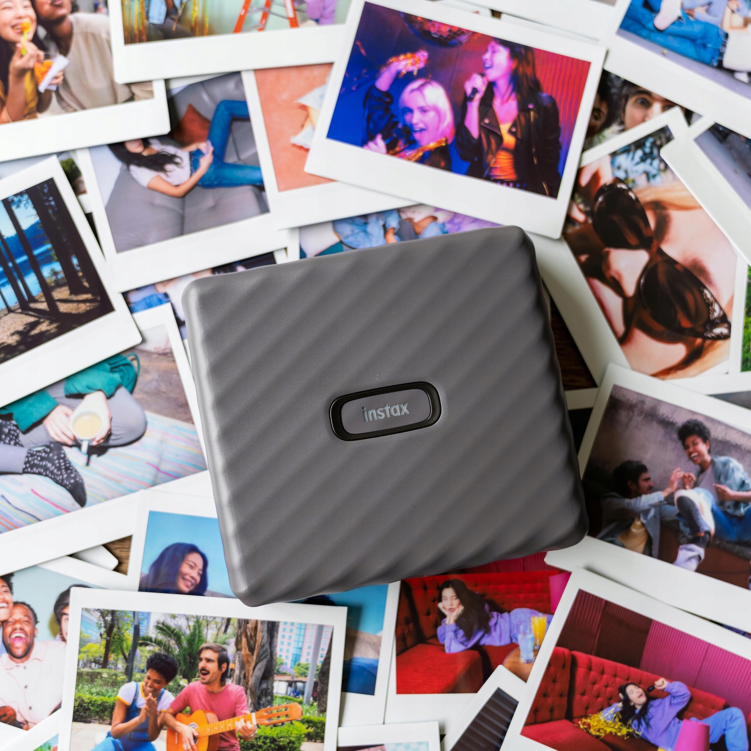 INSTAX LINK Drukarka Do Smartfona Szeroki Format Mocha Szary — miniatura 3