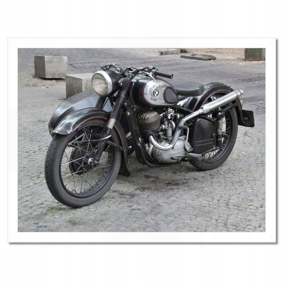 Plakáty v rámu 40x30 Klasický motocyklový motor