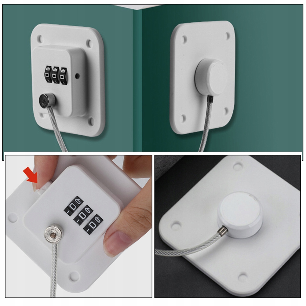 ZAMEK DRZWI SZAFY BEZ WIERCENIA 2 SZT Kod producenta 17747407