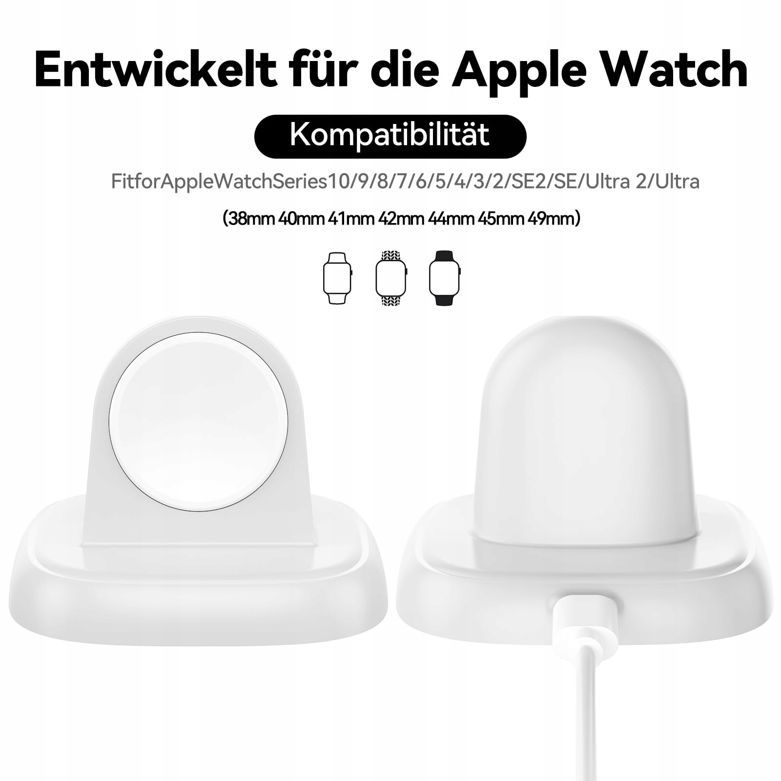 LVFAN Ładowarka Apple Watch USB-C Magnetyczna Biała — miniatura 3