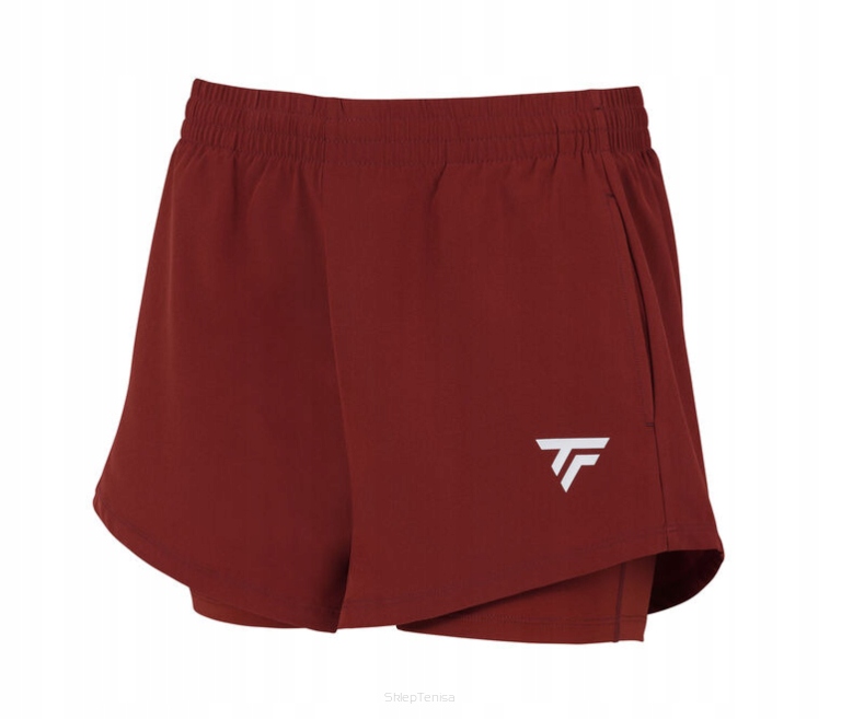 Spodenki tenisowe Tecnifibre Team Short bordo r.XS
