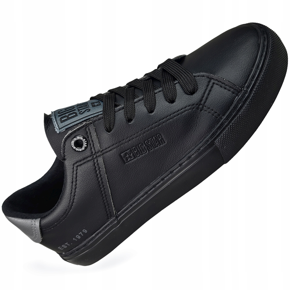 

Trampki Big Star ekoskóra czarne buty JJ274214 39