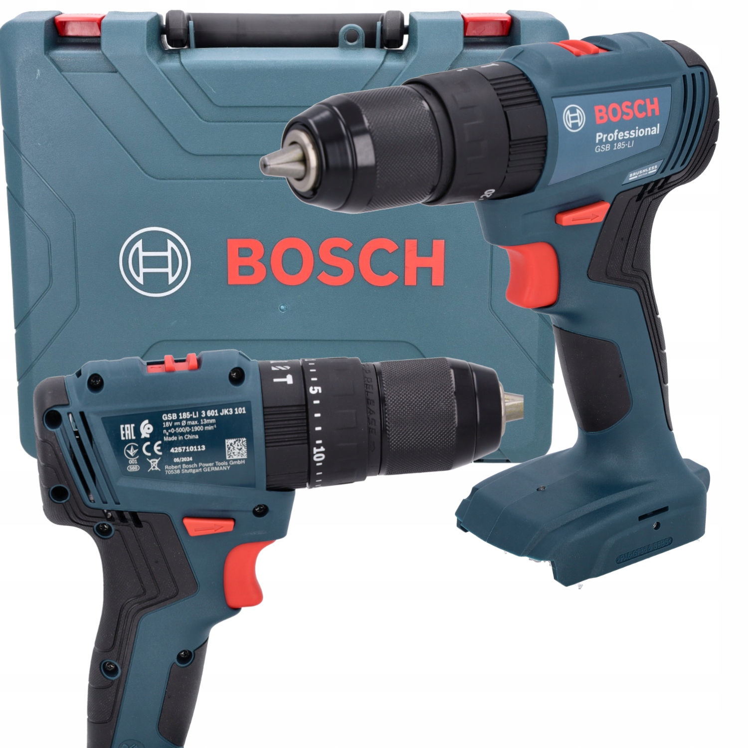 Wiertarko-wkrętarka udarowa 18V Bosch GSB 185-LI Walizka